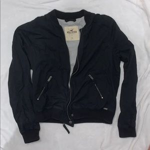 Hollister Black Bomber Jacket L